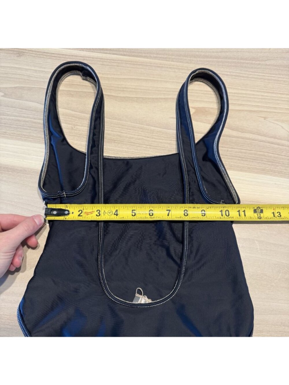 Dipped in Blue Black Low Scoop Back One Piece Swimsuit Women's Size Small S - Picture 6 of 6